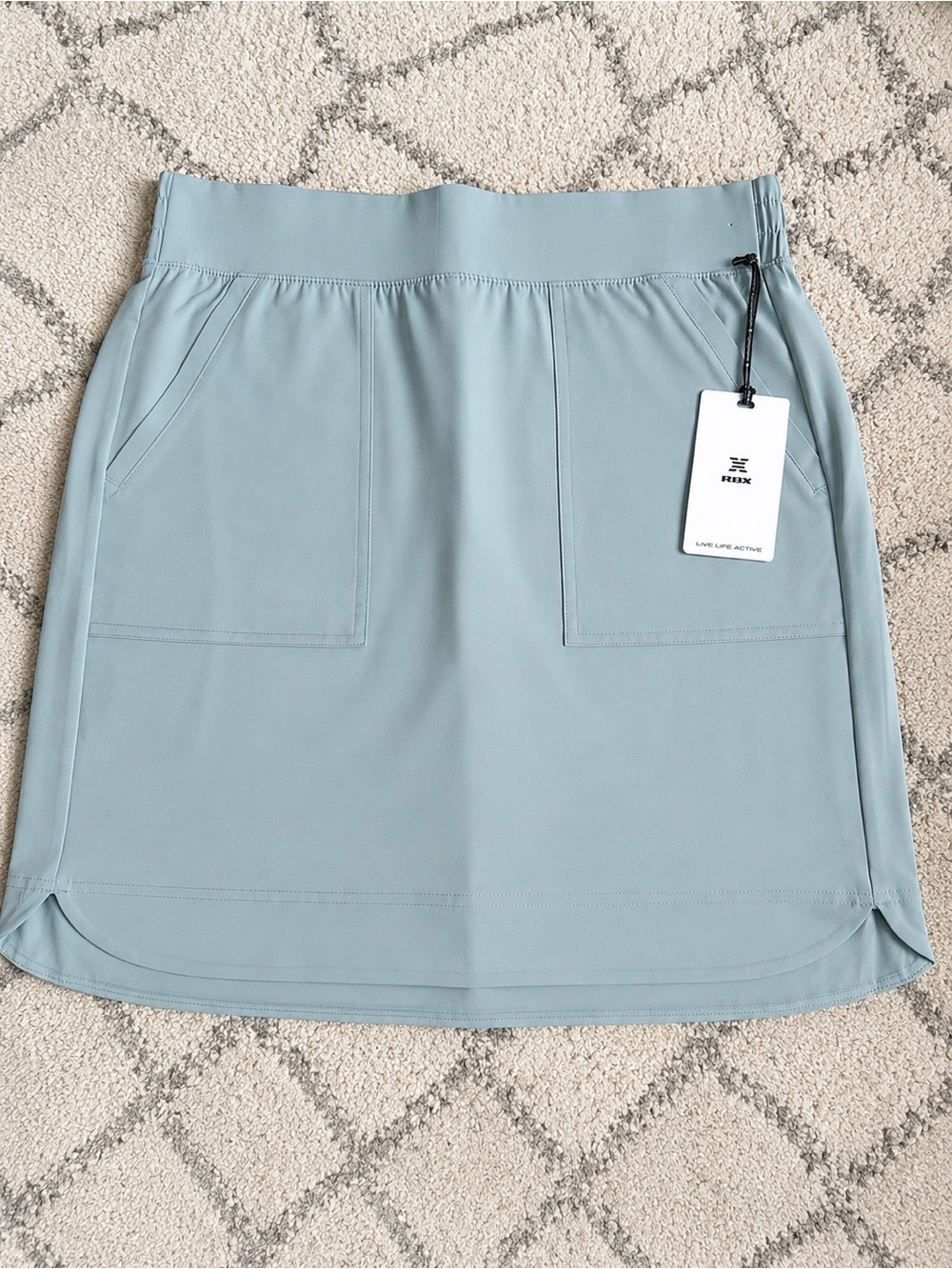 RBX Women’s Active Skort Sage Green Size M Built-In Shorts NWT